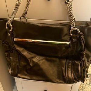 Ellen Tracy metallic tote